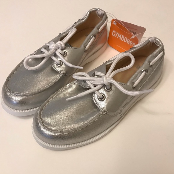 Gymboree silver boat shoes - Picture 2 of 6